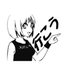 白黒の女子たち（個別スタンプ：29）