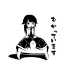 白黒の女子たち（個別スタンプ：39）
