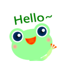 Greeny little frog（個別スタンプ：1）