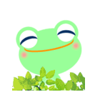 Greeny little frog（個別スタンプ：14）