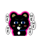 Airi Kuro Cat (Animated)（個別スタンプ：16）