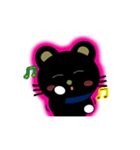 Airi Kuro Cat (Animated)（個別スタンプ：17）