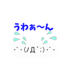 動く顔文字（個別スタンプ：7）