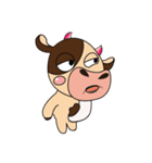 Introverted and Lovely Dairy Cow（個別スタンプ：4）