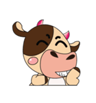 Introverted and Lovely Dairy Cow（個別スタンプ：8）