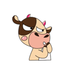 Introverted and Lovely Dairy Cow（個別スタンプ：9）