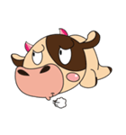 Introverted and Lovely Dairy Cow（個別スタンプ：13）