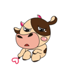 Introverted and Lovely Dairy Cow（個別スタンプ：14）