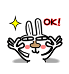 Rabbit with big nose NO.2（個別スタンプ：1）
