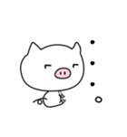 しろいぶた。（個別スタンプ：37）