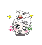 ...Mr. Takashi and pig.. ^_^（個別スタンプ：19）