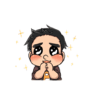 The man Round face（個別スタンプ：4）