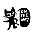 Meawmeaw, Black Cat in January (English)（個別スタンプ：11）