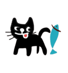 Meawmeaw, Black Cat in January (English)（個別スタンプ：27）