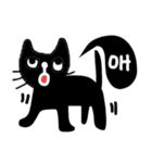 Meawmeaw, Black Cat in January (English)（個別スタンプ：30）