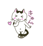 ハチワレ猫のスタンプ（個別スタンプ：9）