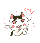 ハチワレ猫のスタンプ（個別スタンプ：12）