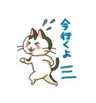 ハチワレ猫のスタンプ（個別スタンプ：14）