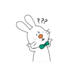 表情が固いうさぎ（個別スタンプ：3）