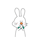 表情が固いうさぎ（個別スタンプ：4）