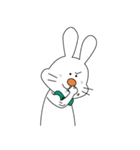 表情が固いうさぎ（個別スタンプ：6）