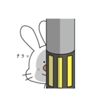 表情が固いうさぎ（個別スタンプ：8）
