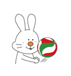 表情が固いうさぎ（個別スタンプ：9）