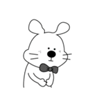 表情が固いうさぎ（個別スタンプ：11）