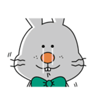 表情が固いうさぎ（個別スタンプ：13）