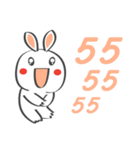 Smile Rabbit V（個別スタンプ：8）