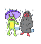 桃色の生き物とその友達が好き勝手やるよ（個別スタンプ：25）