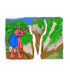 桃色の生き物とその友達が好き勝手やるよ（個別スタンプ：26）