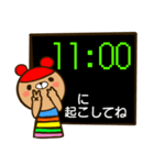 虹色クマ時計（個別スタンプ：24）
