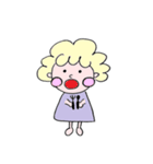 ふわふわのかわいいこ（個別スタンプ：3）
