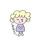 ふわふわのかわいいこ（個別スタンプ：4）