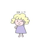 ふわふわのかわいいこ（個別スタンプ：16）