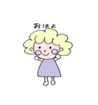 ふわふわのかわいいこ（個別スタンプ：21）