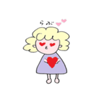 ふわふわのかわいいこ（個別スタンプ：34）