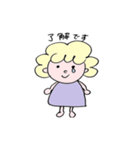 ふわふわのかわいいこ（個別スタンプ：35）