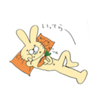 ウサギ。（個別スタンプ：4）
