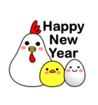 Happy new year ！！ chicken come here！！（個別スタンプ：1）