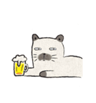 行きたくない猫（個別スタンプ：14）