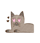 行きたくない猫（個別スタンプ：17）