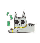 行きたくない猫（個別スタンプ：21）