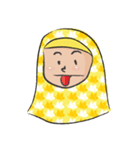 yellow scarf girl（個別スタンプ：2）