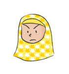 yellow scarf girl（個別スタンプ：5）