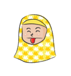 yellow scarf girl（個別スタンプ：8）