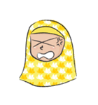 yellow scarf girl（個別スタンプ：10）