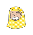 yellow scarf girl（個別スタンプ：11）