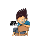 Si Cholid the funny boy（個別スタンプ：19）